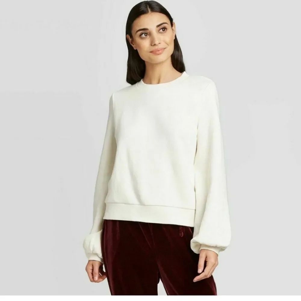 A New Day Balloon Sleeve Sweatshirt